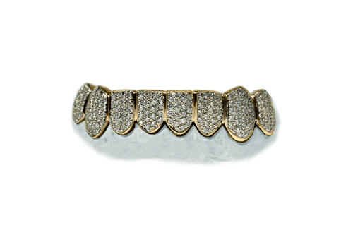 top 10 grillz diamond and yellow gold