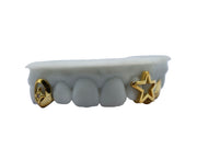 3D Star Grillz Combo w Diamonds