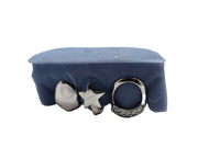 3D Star Grillz w Open Face Tooth w Diamond Tip