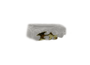 3 tooth abstract grillz with ruby – artistic luxury teeth design