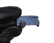 Sharp Black Gold Fangs w Diamonds and Pink Sapphires