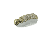 Bottom 8 Diamond Grillz w Diamond Cut Fangs + Molars