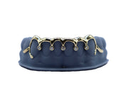 Curved Bridge Grillz w Drip Diamonds Front View