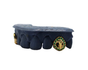 Emerald Open Face Emerald Fang Grillz w 3D Yen Charm