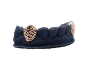 Diamond Cut Fang Grillz Rose Gold
