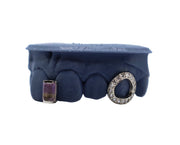 Bicolor Gap Grillz w Diamond Open Face
