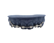 Top 6 braces grillz with open faces – front view close-up photo