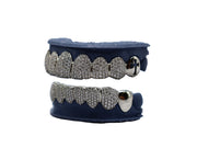 Top 6 and Bottom 6 Diamond Grillz w Solid Gold Molars