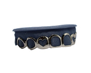 Top 8 Open Face Grillz w 2 Heart Cut Out Teeth