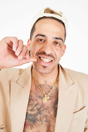 Top 8 diamond grillz on teeth close-up - Luxe Grillz