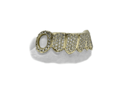 Bottom 6 Diamond Grillz w Open Face Fangs