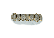 Bottom 8 VS Diamond Grillz in Yellow Gold