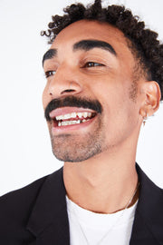 Bottom Bridge Grillz On Teeth Close-Up – Luxe Grillz
