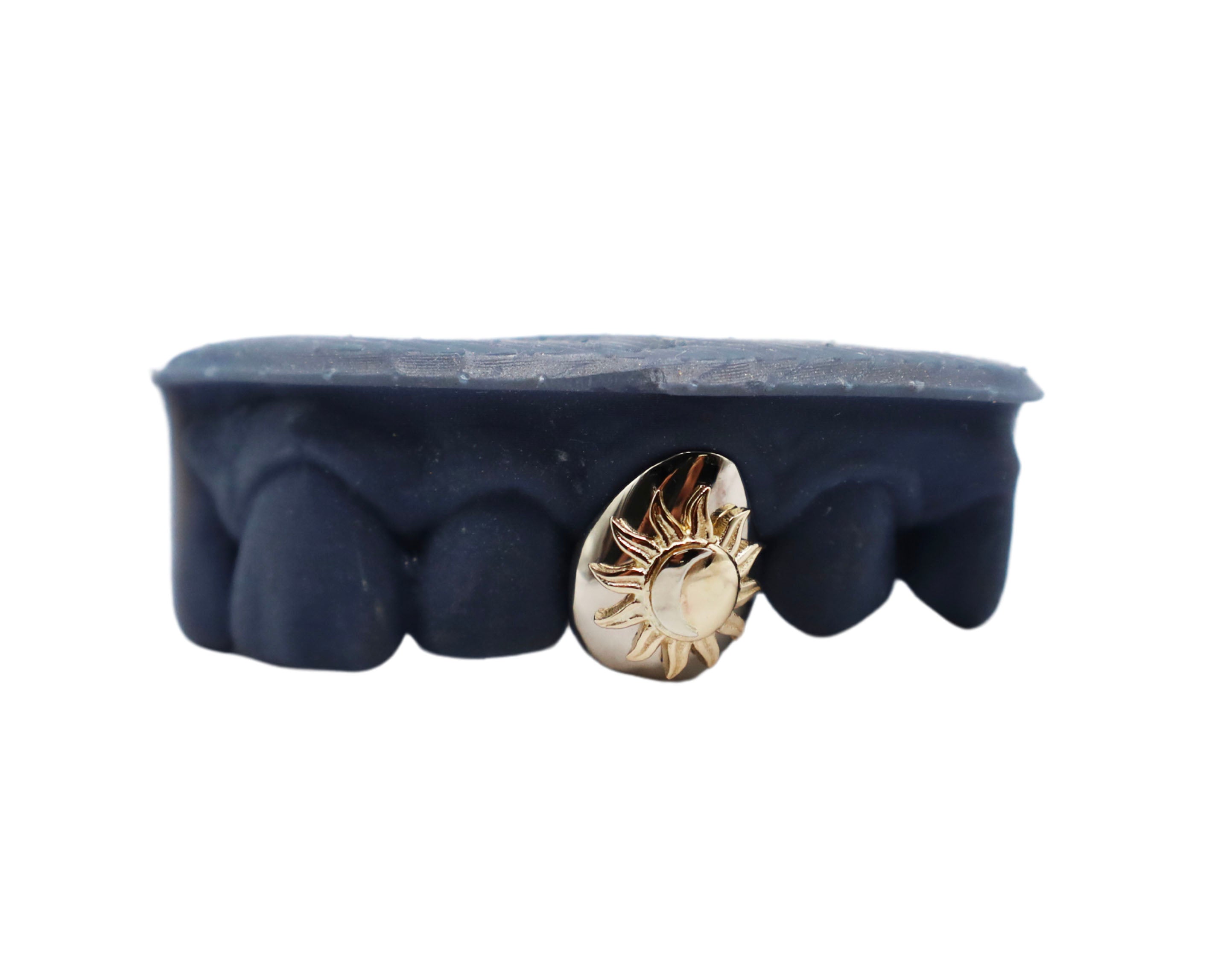 Buy 3D Sun + Moon Single Tooth Grillz (TwoTone) Custom Luxe Grillz