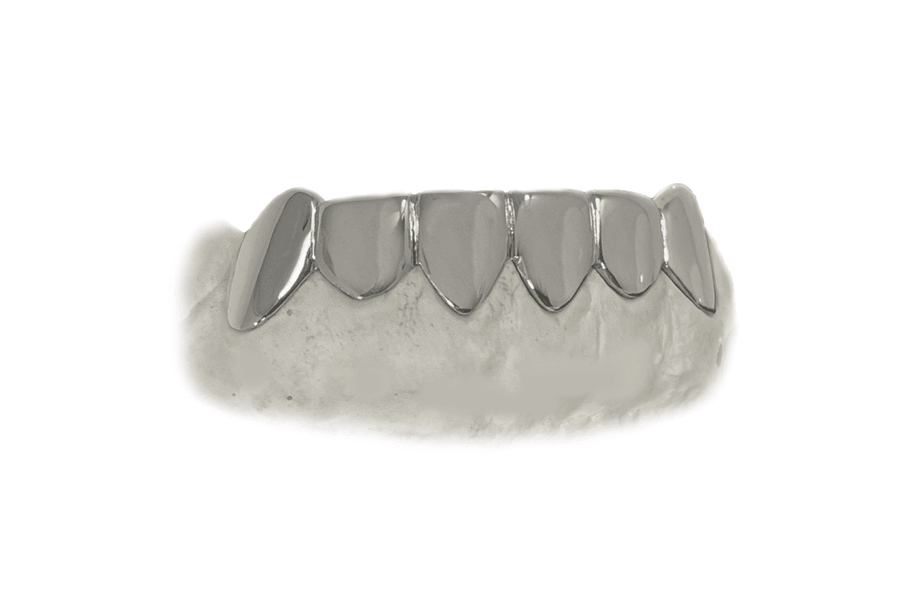 Bottom 6 Grillz (White Gold)