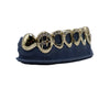 Bottom 8 Grillz w Diamond Tips, 3D Stars, and Open Faces