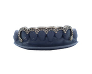 Curved Diamond Bridge Grillz Front View