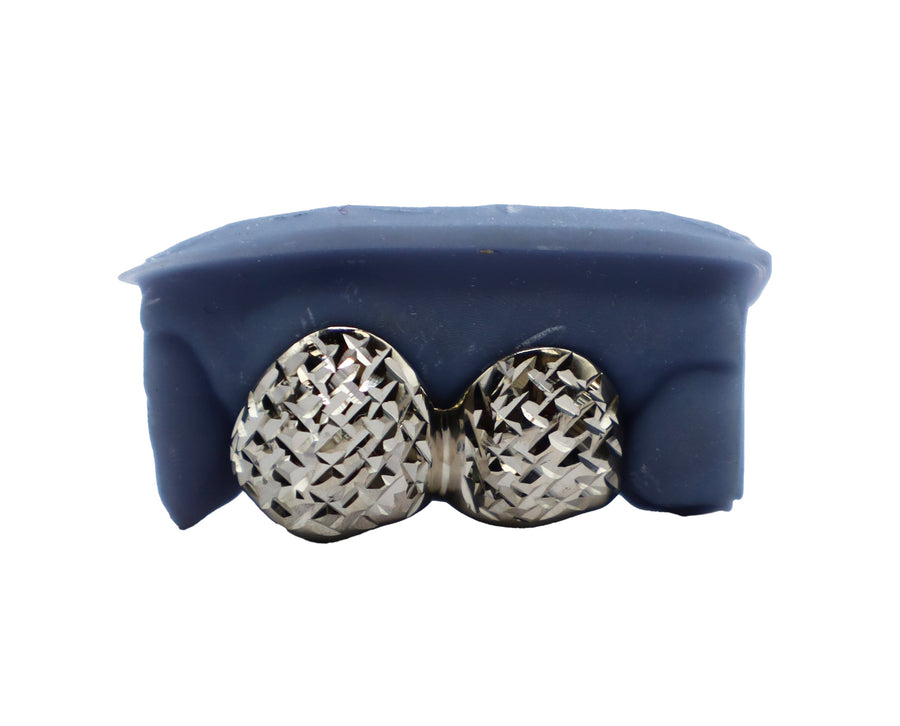 Diamond Cut Double Cap Grillz