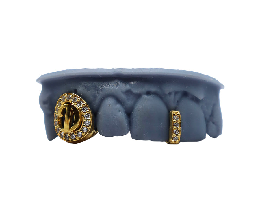 3D Letter Diamond Gap Filler Grillz - Luxe Grillz