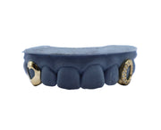 Diamond Open Face Fang Grillz w Heart Cut Out