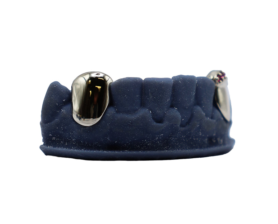 Fang Grillz w Hot Pink Sapphire Tip