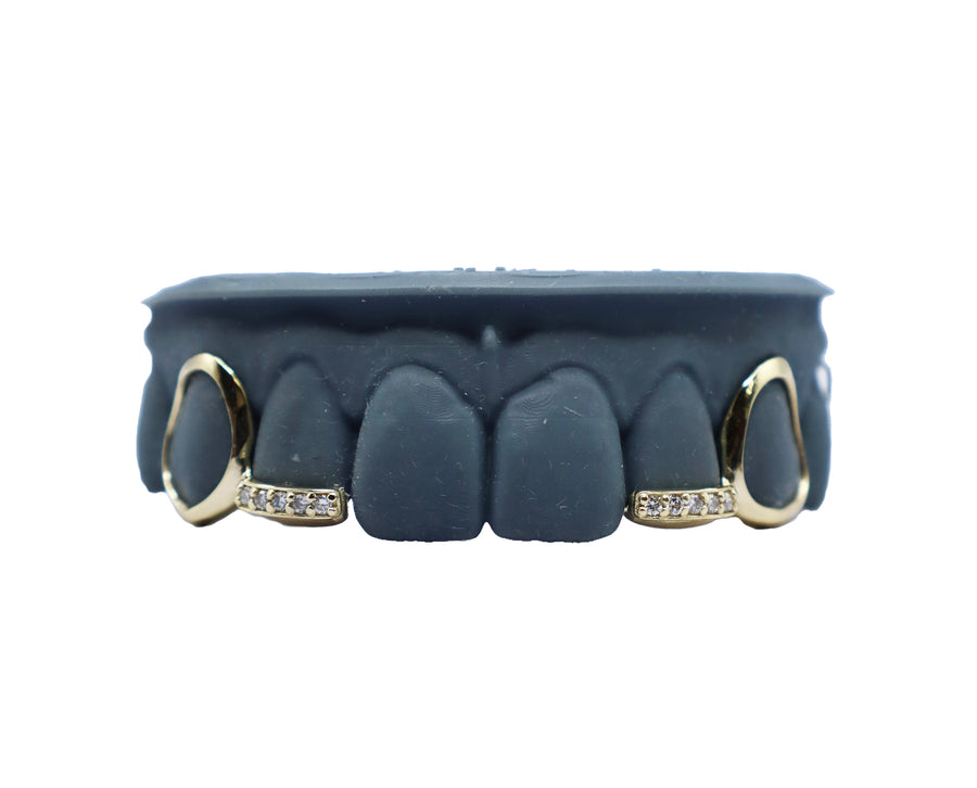 Open Face Fangs w Floating Diamond Tips