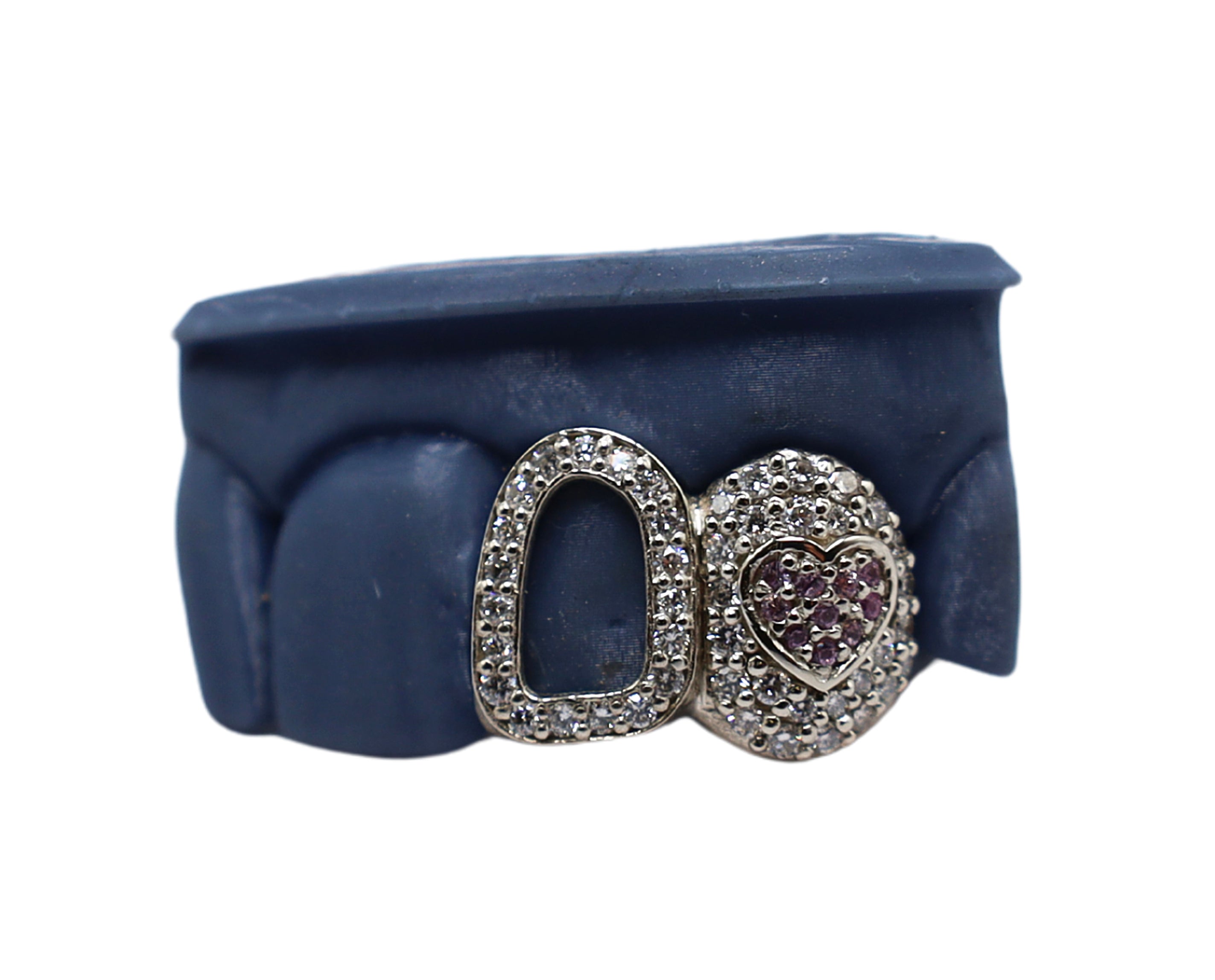 Pink Sapphire Diamond Fang Grillz – Luxe Grillz