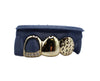Diamond Cut Fang Grillz w Diamond Open Face Tooth