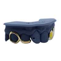 Buy Enamel Smiley Face Grillz Combo w Open Face Fang – Luxe Grillz