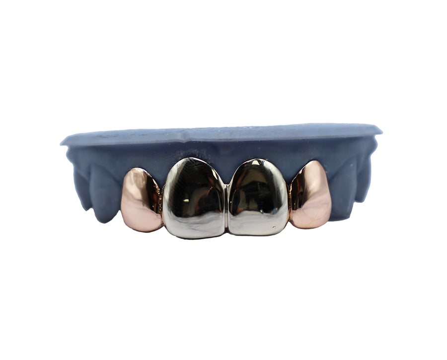 4 Tooth Two Tone Grillz