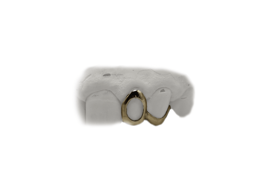 Open Face Tooth Grillz w Floating Fang