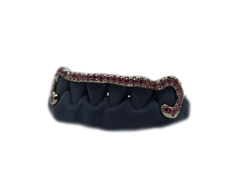 Kim K Pink Diamond Bridge Grillz