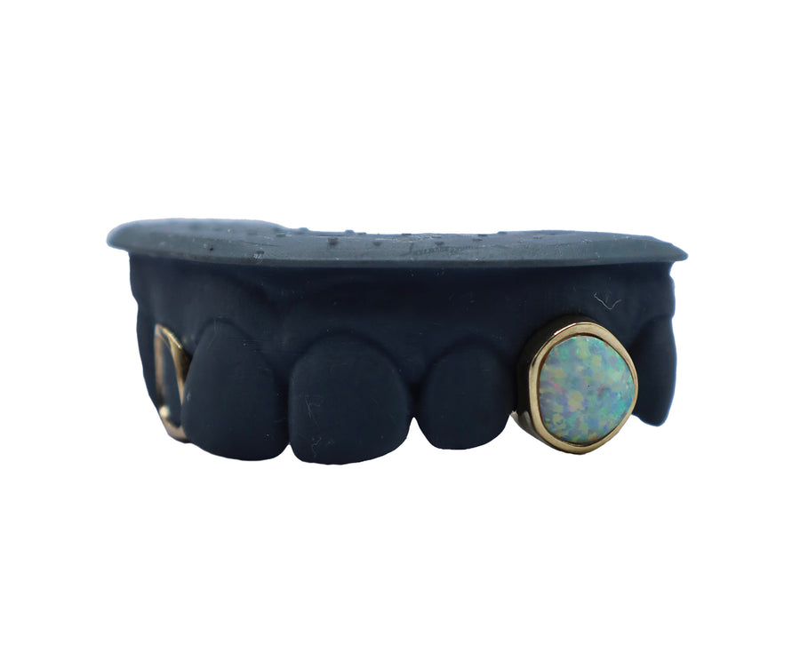 Single Tooth Opal Fang Grillz w Open Face