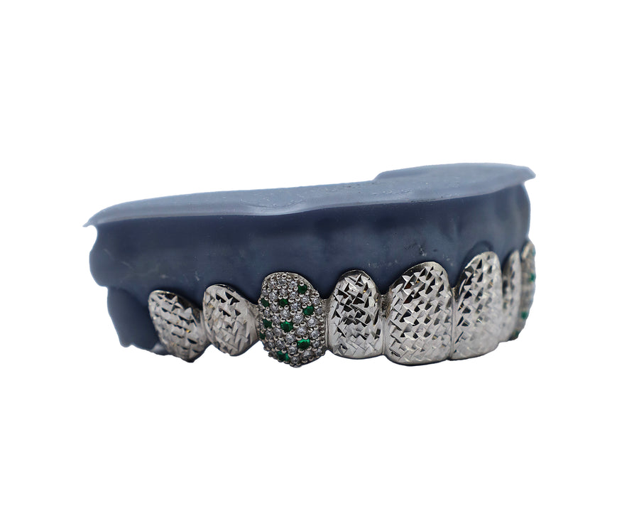 Top 10 Grillz w Diamond and Emerald Canines and Diamond Cuts