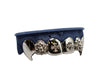 Top 6 Grillz w 3D Skulls, Crosses and Fangs Side A