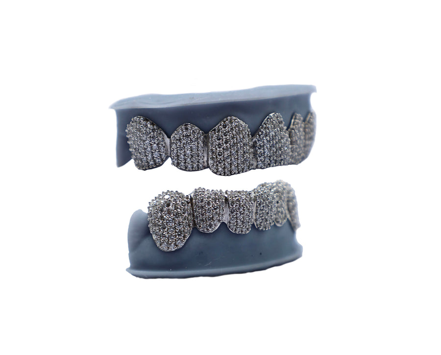 Top 6 and Bottom 6 Diamond Grillz Side View