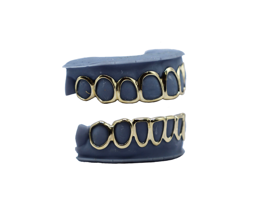 Top 8 & Bottom 8 Open Face Grillz
