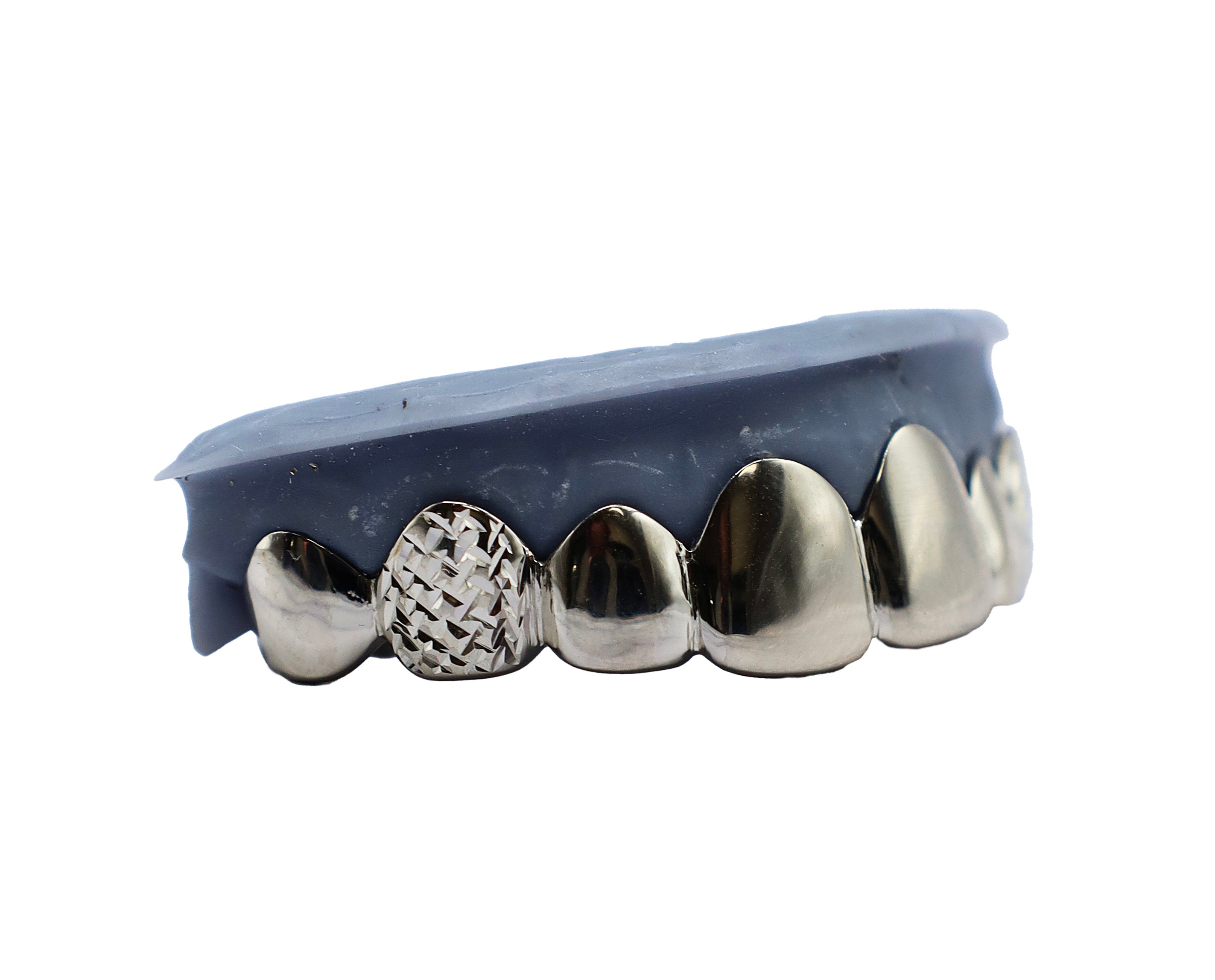 Top 8 Grillz w Diamond Cut Fangs - Luxe Grillz