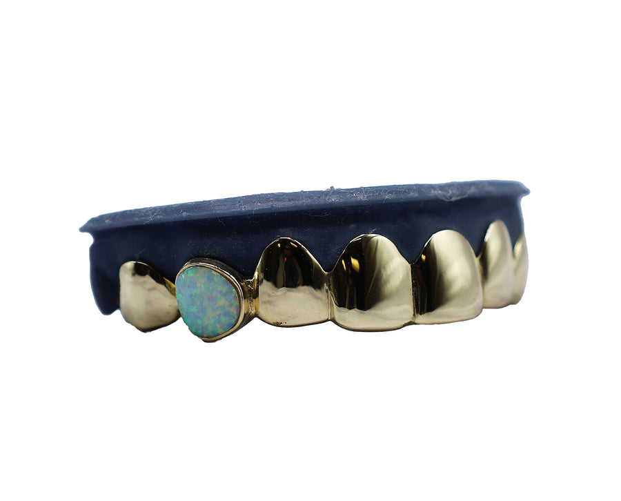 Top 8 Grillz w Single Opal Fang