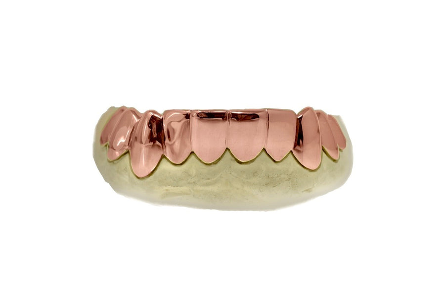 Bottom 10 Rose Gold Grillz in 14K