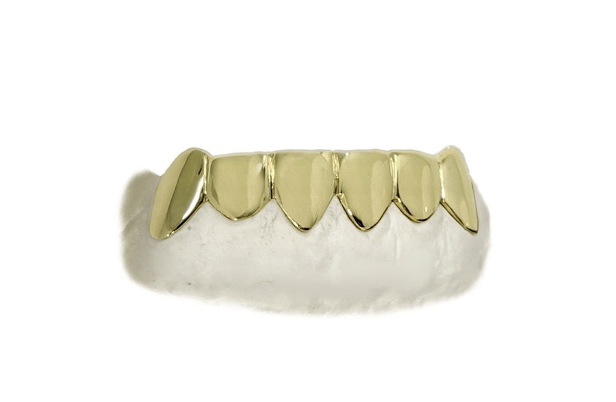 Bottom 6 Grillz in 14K Yellow Gold