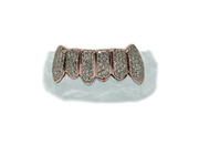 VS Diamond Grillz - Bottom 6 14K Rose Gold