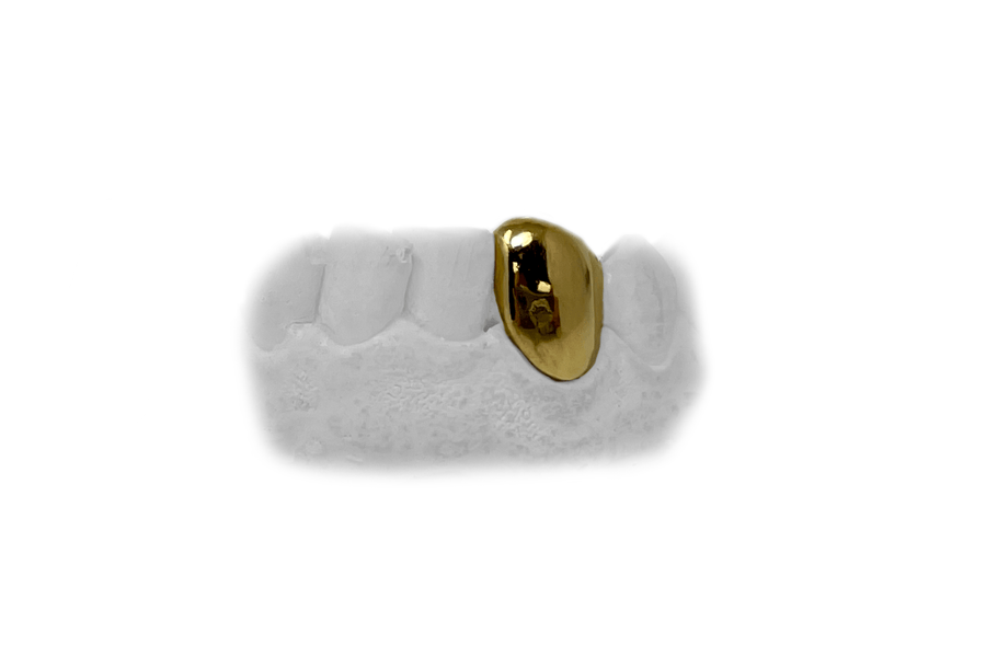 24K Grillz - Bottom Single Gold Tooth