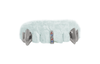 Ruby, Sapphire + Diamond Gap Grillz Combo w Fangs + Molar in White Gold