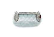 Diamond Bridge w Diamond Fangs and Single Ruby on Fang