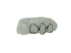 Top 3 Open Face Grillz in 14K White Gold
