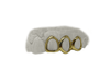 Top 3 Open Face Grillz in 18K Yellow Gold