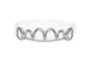 Open Face Grillz - Top 6 14K White Gold