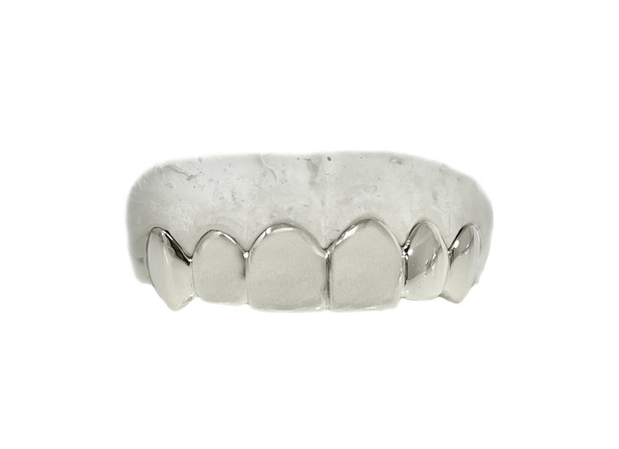 Top 6 Grillz (14K, White Gold)