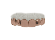 Custom Top 8 Grillz Rose Gold 18K